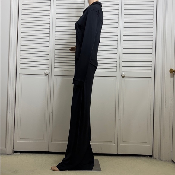 TOVE Iana V-neck Maxi Jersey Ruched Maxi Dress Size 10 - Picture 12 of 16